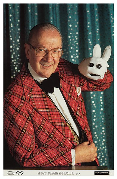 [The Magic Hands] Group of Six Magic Hands Posters.: [The Magic Hands] Group of Six Magic Hands Posters. Sindelfingen: The Magic Hands, 1988 – 1993. Including images of Channing Pollock, Borra, Dai Vernon, Jay Marshall, Goldfinger & Dove, and Princess