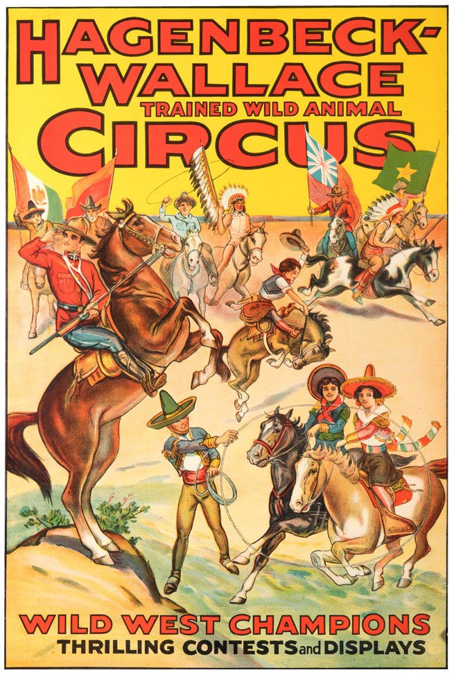 Hagenbeck-Wallace Trained Wild Animal Circus. Wild West (1 of 1)