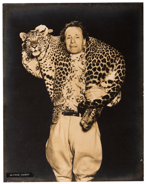 Three Photographs of Animal Trainer Alfred Court. (1 of 2)