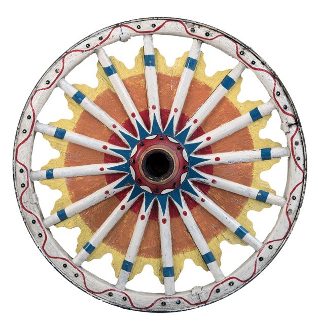 Antique Circus Wagon Wheel. American, first quarter (1 of 1)