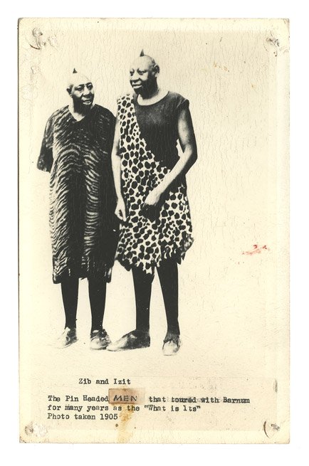 Group of Six Prints of “Indigenous” People Sideshow: Group of Six Prints of “Indigenous” People Sideshow Acts. Various dates and printers, ca. 1920s. Including a print of George and Willie Muse, Eko and Iko, and three different images of Clico, “T