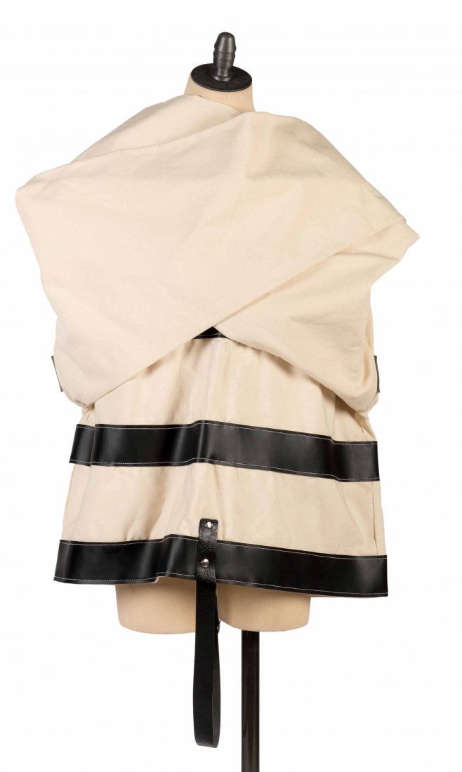 Strait Jacket. Contemporary heavy burlap jacket with (1 of 3)