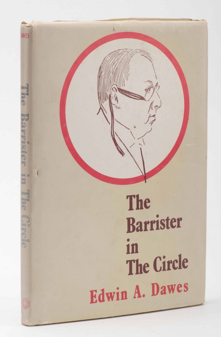 Dawes, Edwin. The Barrister in the Circle. London:: Dawes, Edwin. The Barrister in the Circle. London: Magic Circle, 1983. Publishers cloth, with jacket. Number 35 of 500 copies. Inscribed and signed by Dawes to Tibby Clarke, one of Sidney Clarkes rela