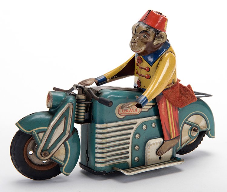 Monkey with a Fez Motorcycle. Germany: Gama, ca. 1940s. (1 of 1)