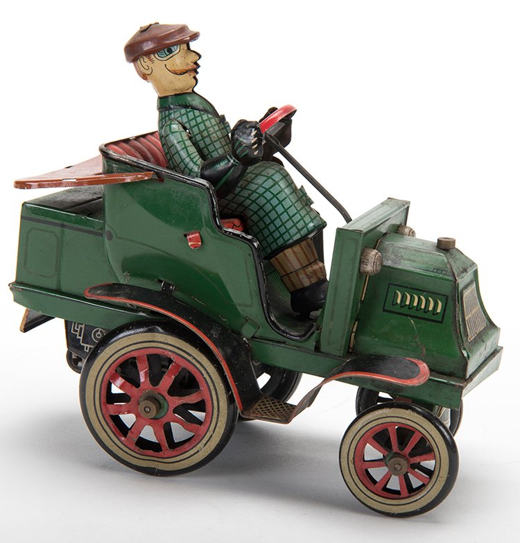 Red and Green Buggy. Japan: Linemar Toys, mid-twentieth (1 of 1)