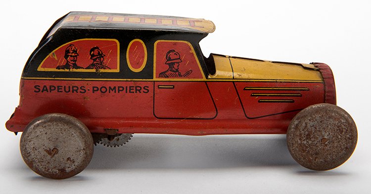 Sapeurs-Pompiers Car. France, ca. 1946. Wind-up tin (1 of 1)