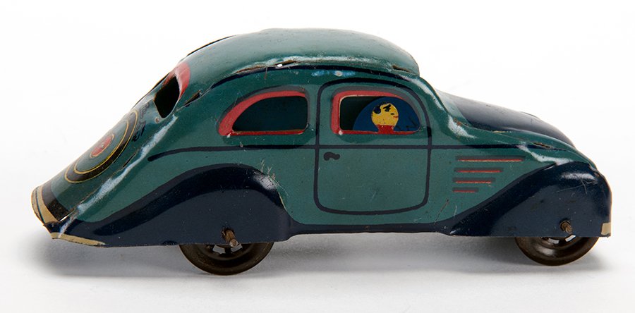 Spanish Teal Car. Spain, early twentieth century. Tin (1 of 1)
