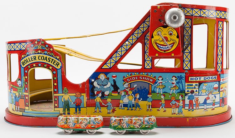 Chein Disney Roller Coaster Set With Two Cars. (1 of 1)