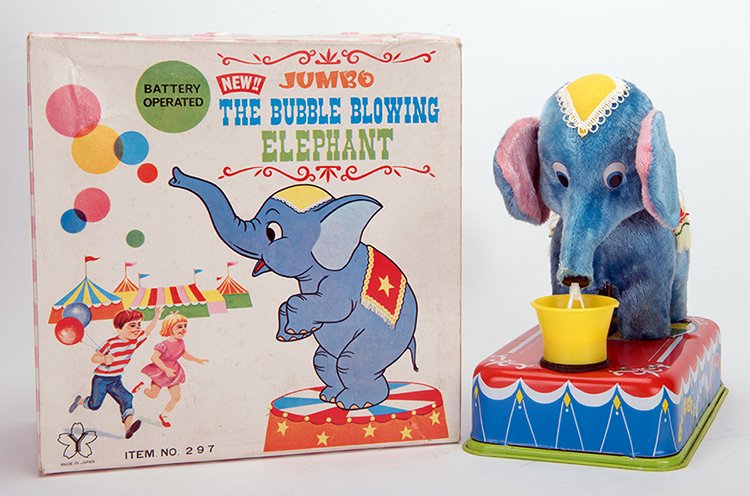 Jumbo the Bubble Blowing Elephant. Japan, mid-late (1 of 1)