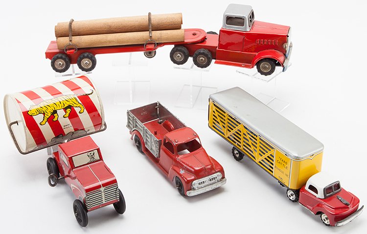 Lot of Four Vintage Toy Trucks. Japanese and American, (1 of 1)