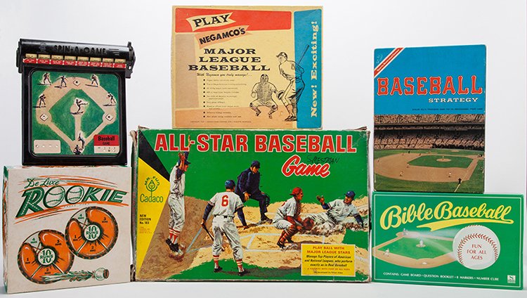Group of Six Vintage Baseball Games. Various dates and (1 of 1)