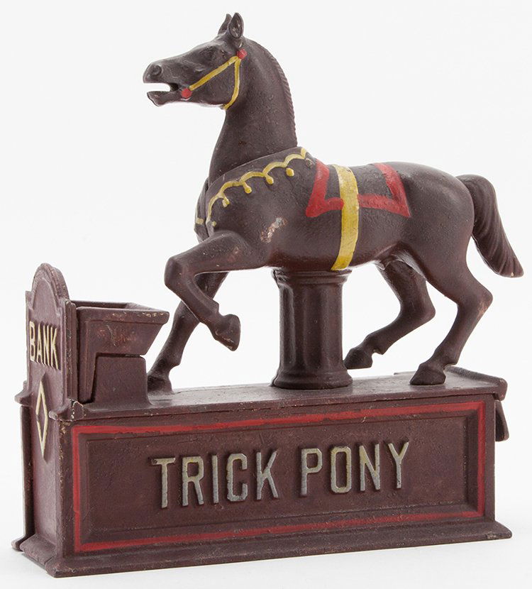 Trick Pony Toy Bank. USA: Shepard Hardware Co., ca. (1 of 1)
