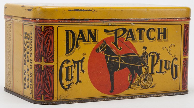 Dan Patch Cut Plug Tobacco Tin. Detroit, Dillon Co., (1 of 1)