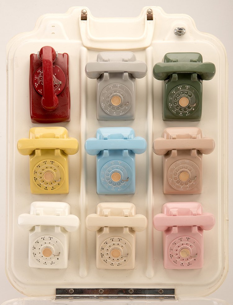 Salesman Sample Rotary Phone Display. Maker unknown, (1 of 1)