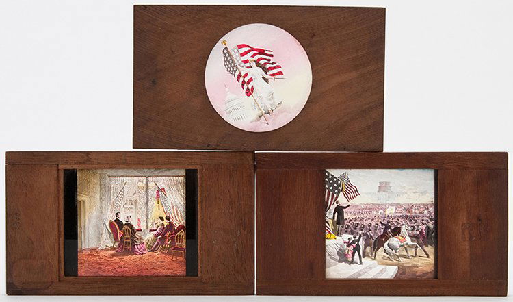Group of Three Antique Magic Lantern Slides. The first (1 of 1)