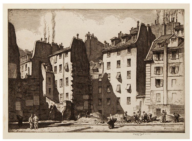 Anderson, Stanley (British, 1884 _ 1966). Paris Street (1 of 1)