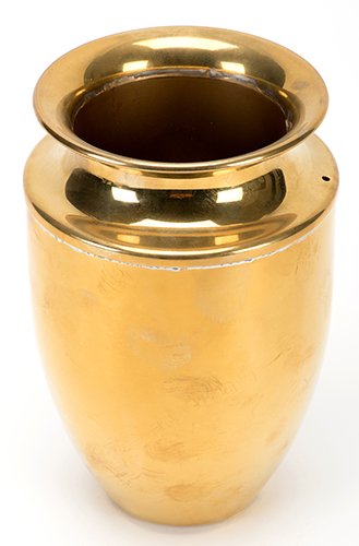 Lota Vase. American, ca. 1940. A handsome spun brass (1 of 1)