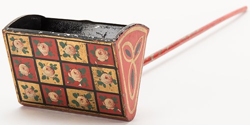 Card Ladle. French, ca. 1880. Toleware ladle switches (1 of 1)
