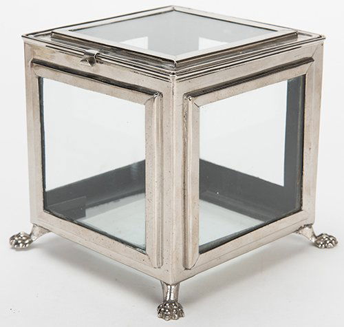 Crystal Casket. German [?], ca. 1910. Nickel-plated box (1 of 1)