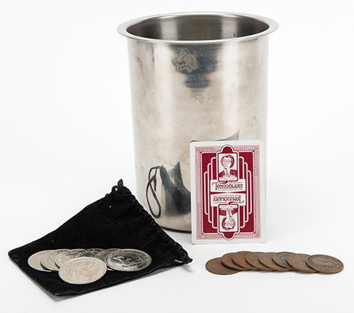 Tom Mullica’s Miser’s Dream Coin Pail. Chrome-plated (1 of 3)