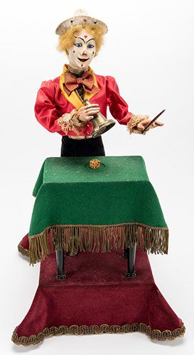 Clown Magician Musical Automaton. Paris: Leopold (1 of 3)