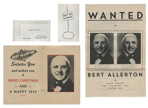 Allerton, Bert. Small File of Ephemera. 1940s. (1 of 1)