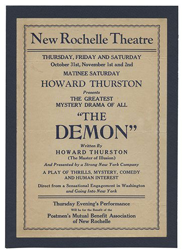 Thurston, Howard. The Demon. The Greatest Mystery Drama (1 of 1)