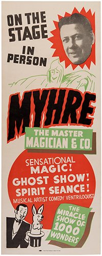 MYHRE, EDWIN E. Myhre. On the Stage in Person (1 of 1)