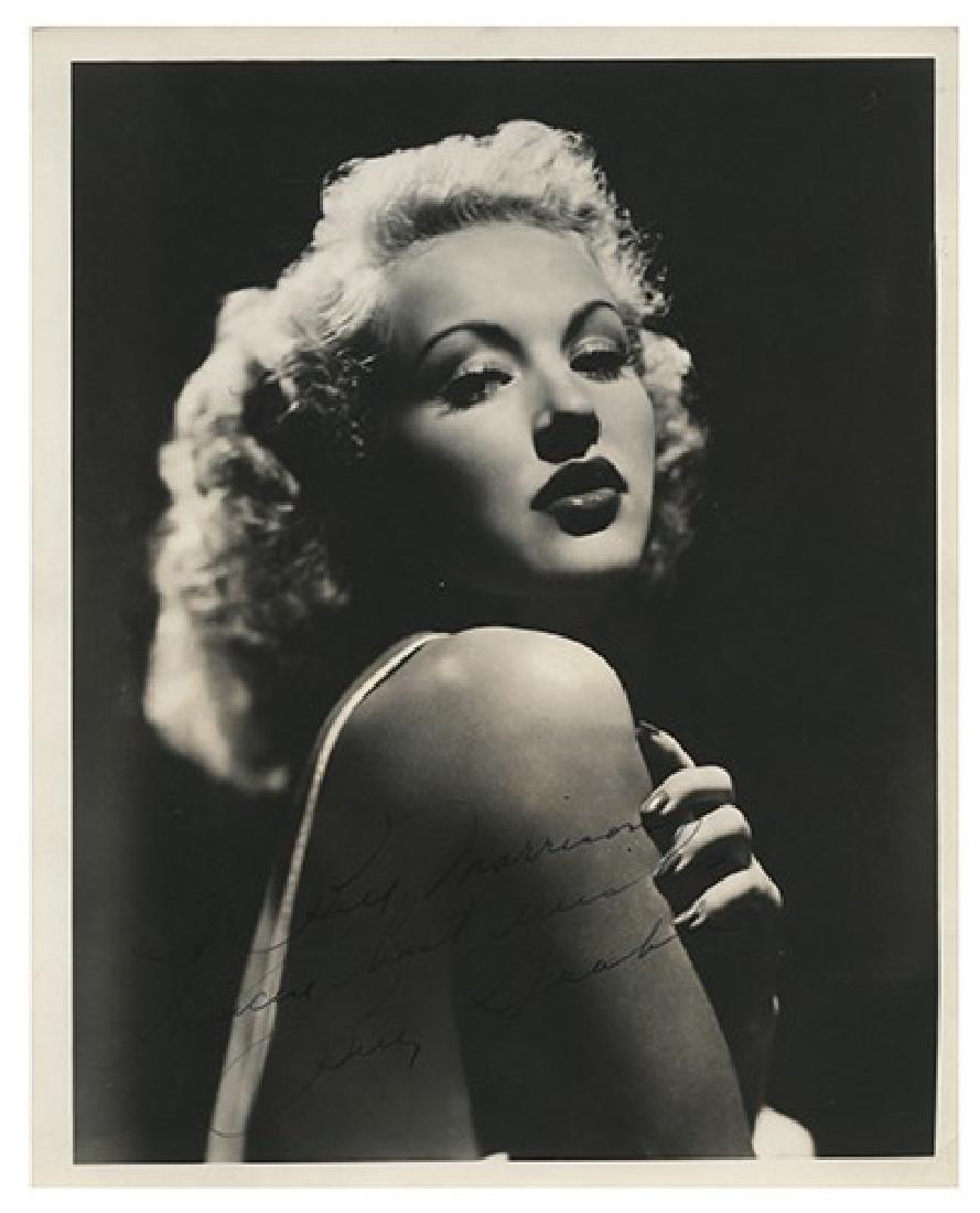 Inscribed and Signed Betty Grable Photo. (1 of 1)