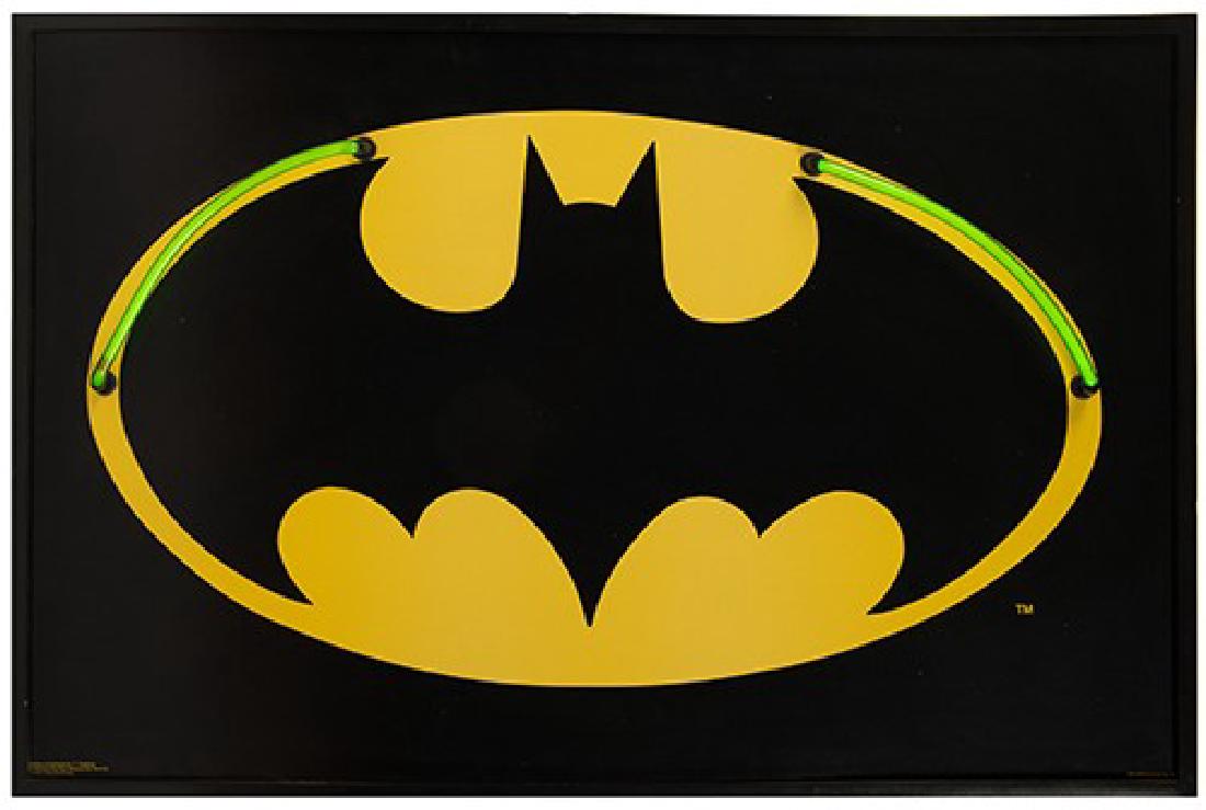 Vintage Batman Logo Neon Wall Sign. (1 of 1)