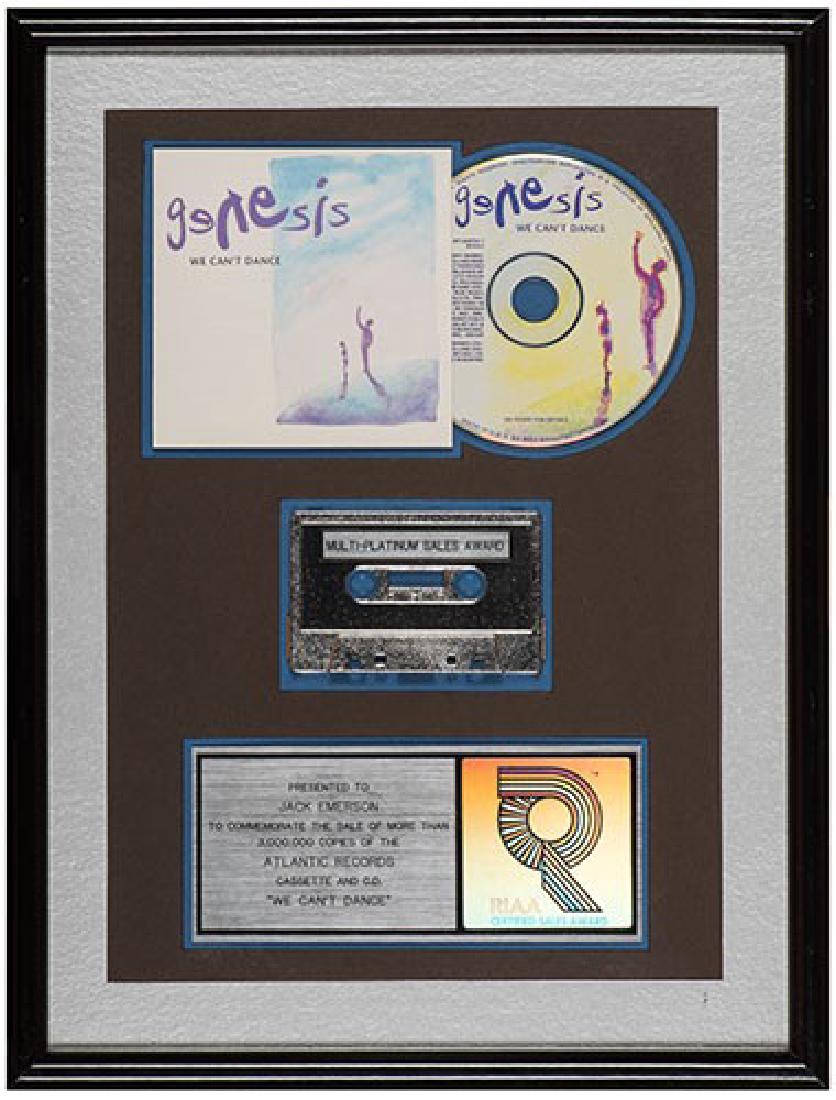 Genesis “We Can’t Dance” RIAA Platinum Record Sales (1 of 1)