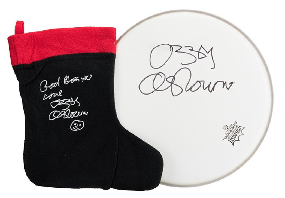 Ozzy Osbourne Pair of Signed Items. (1 of 1)