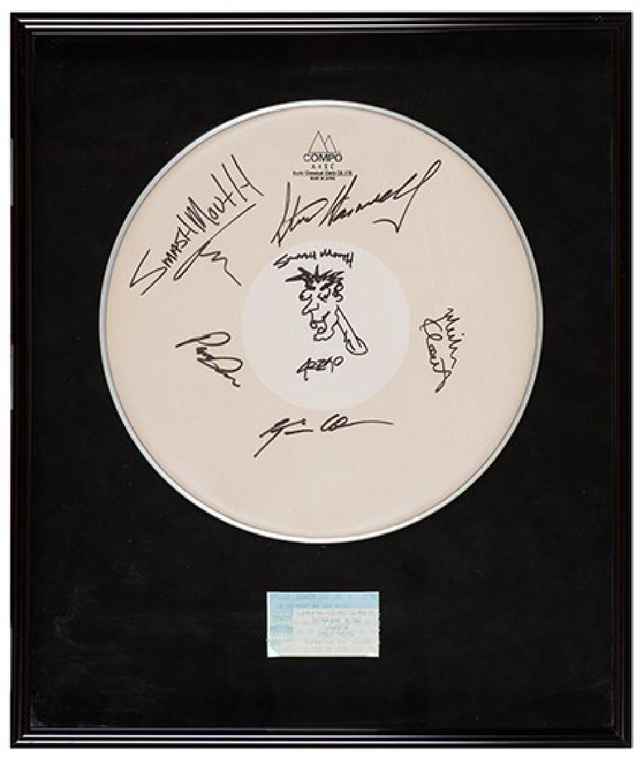 Smash Mouth Autographed Drum-Head Display. (1 of 1)