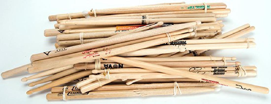 Collection of Tour-Issue Drumsticks of Various Rock (1 of 1)