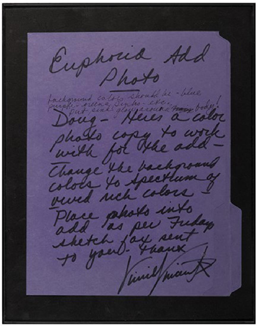 Kiss Vinnie Vincent Autograph Letter Signed. (1 of 1)