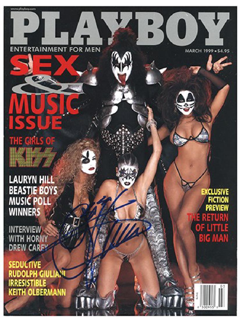 Kiss Gene Simmons Signed Playboy Magazine. (1 of 1)