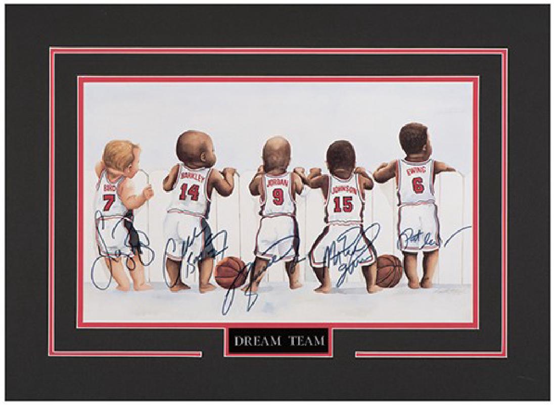 Dream Team 1994 USA Basketball Signed Caricature (1 of 1)
