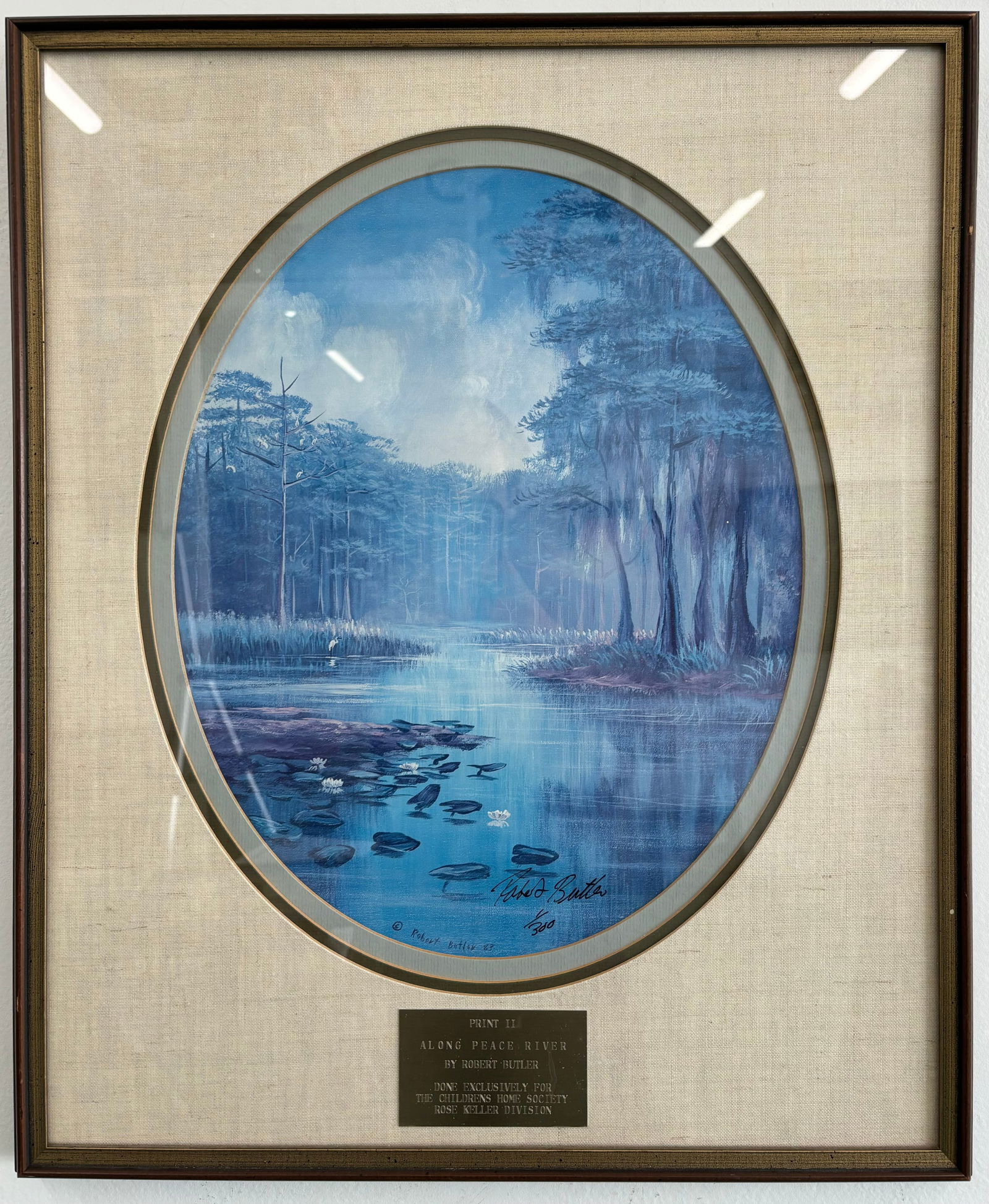 Robert Butler, "Blue Dream", Florida Highwaymen Art Print, 25"x21" (1 of 4)