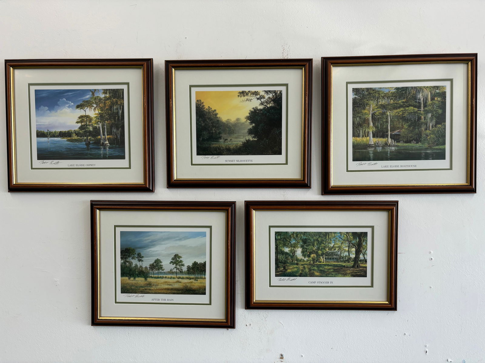 Robert Butler, Lot of 5 Prints, Framed & Signed Florida Highwaymen Prints Lot (1 of 7)