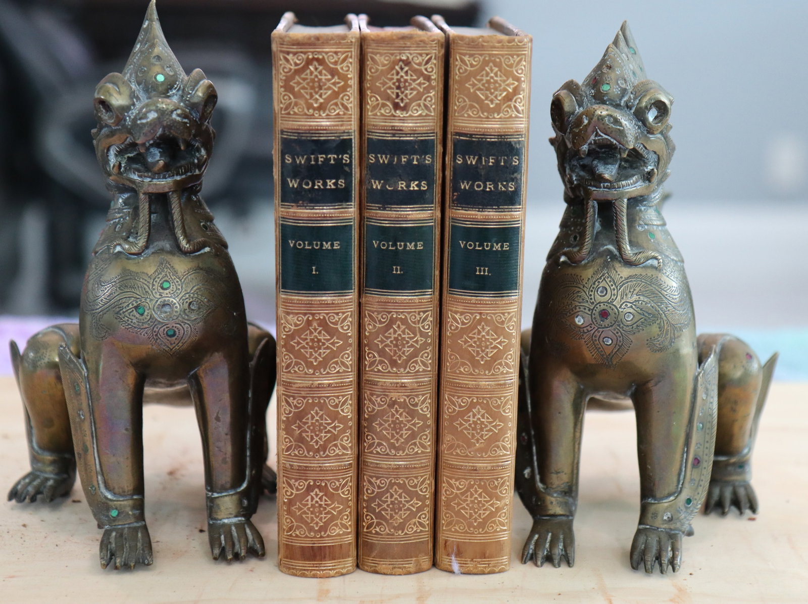 Jonathan Swift Volume 1 - 3 Collection (Gulliver's Travels) Antique Book Lot: Author(s):Jonathan Swift Book Title: Swift's Works Size in inches: 7.875 x 5.375" Origin: unknown Author Bio: Jonathan Swift (30 November 1667 – 19 October 1745) was an Anglo-Irish[1] writer, essayi