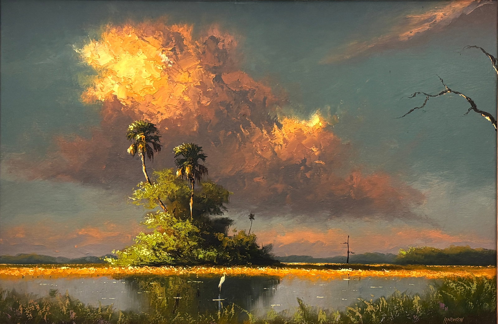 Harold Newton, Florida Highwaymen Painting, 24 x 36 — Living Sky (1 of 5)