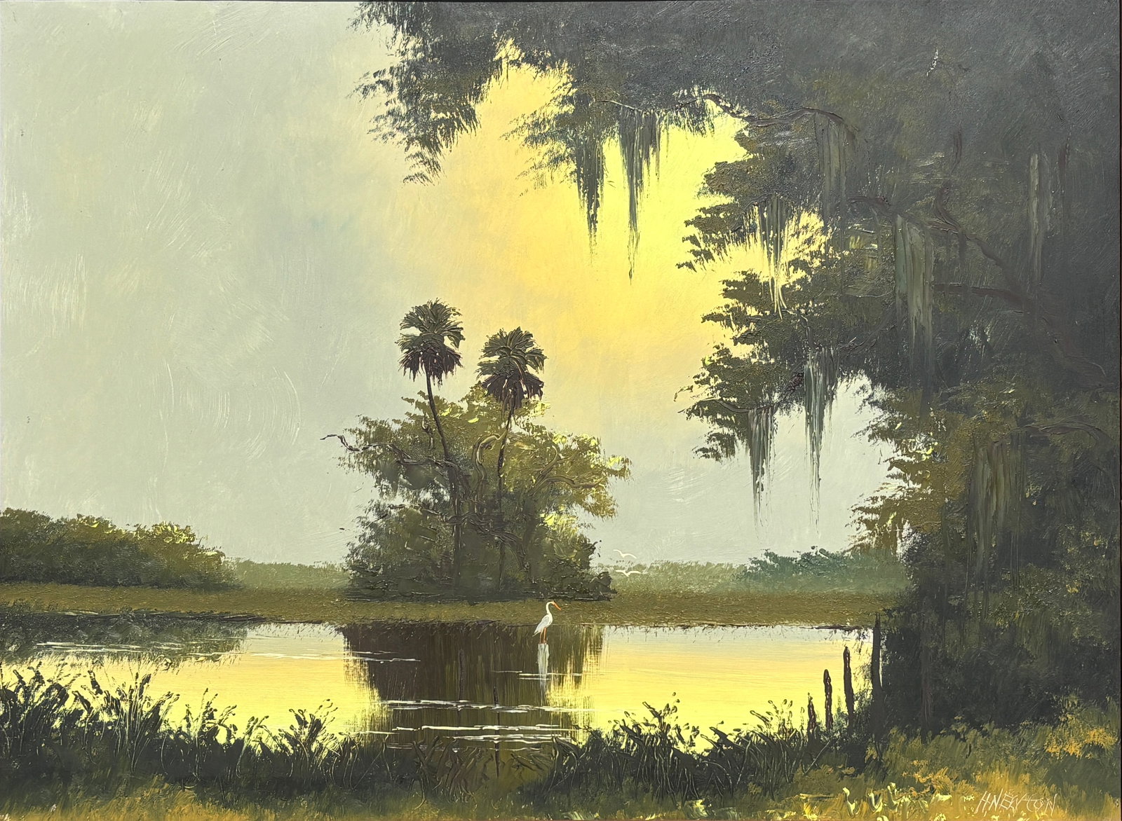Harold Newton, Florida Highwaymen Painting, 24 x 32 — Before Anything Moves (1 of 5)
