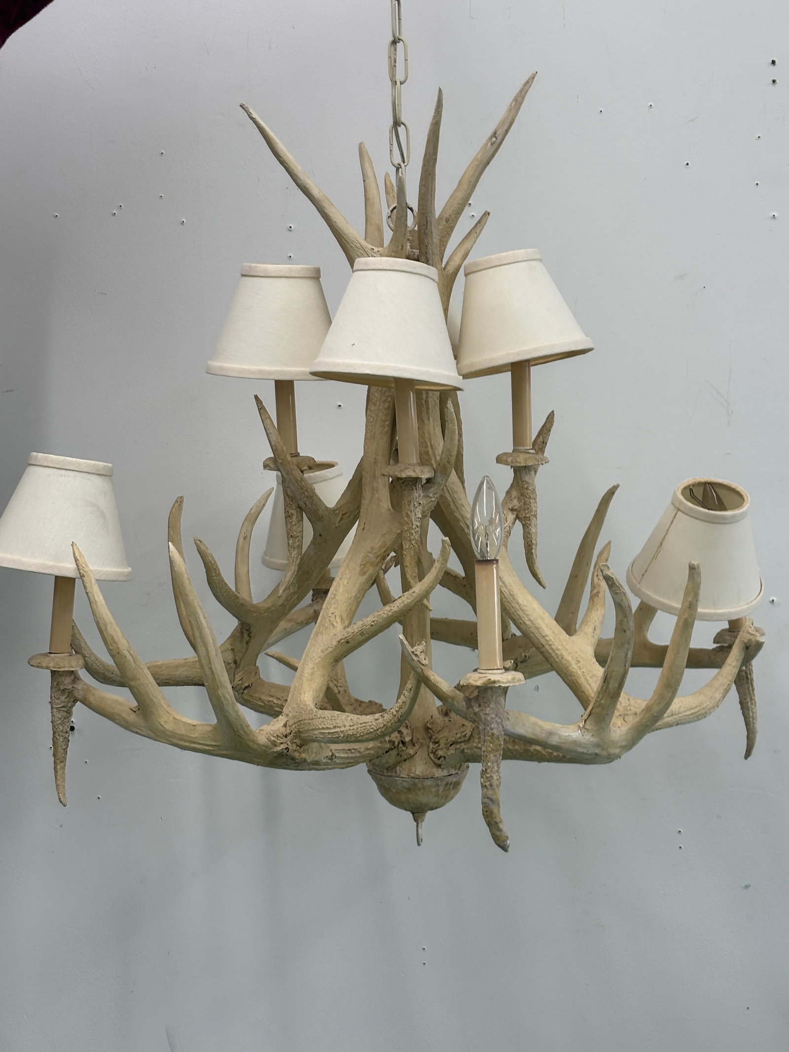 Rustic Antler Chandelier, 36 x 35 — Lodge Ready Lighting (1 of 9)