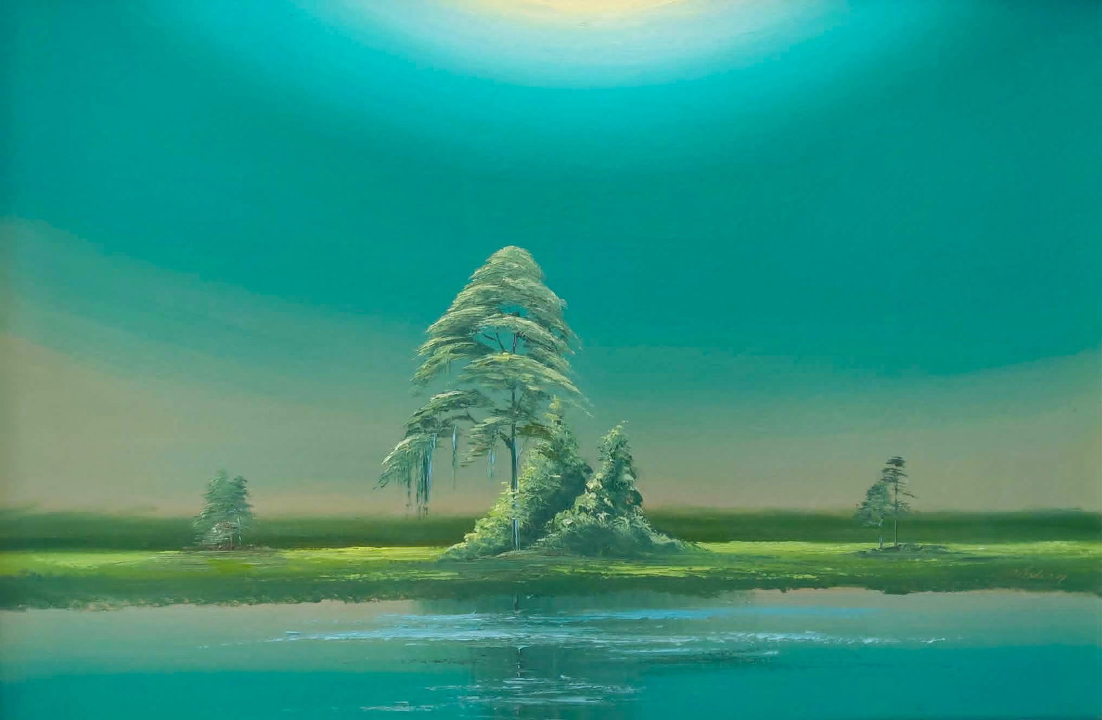 James Gibson Highwaymen Painting 24x36 'Backcountry Pines' (1 of 4)