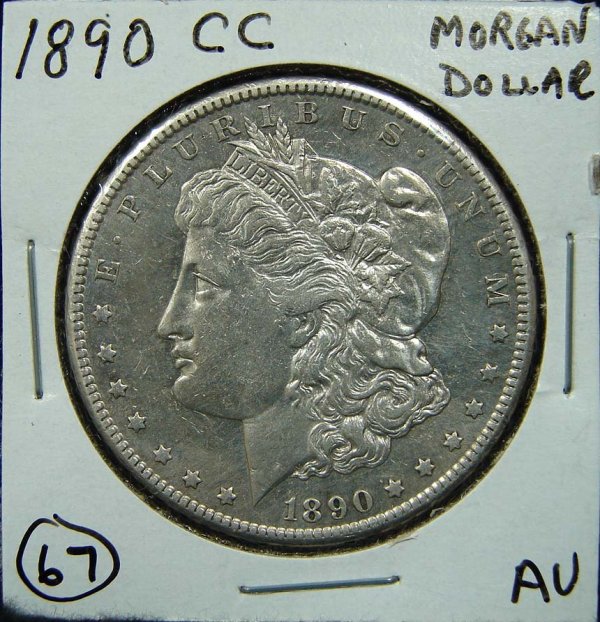 1890-CC MORGAN SILVER DOLLAR