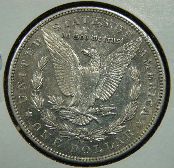 1890-CC MORGAN SILVER DOLLAR - 3
