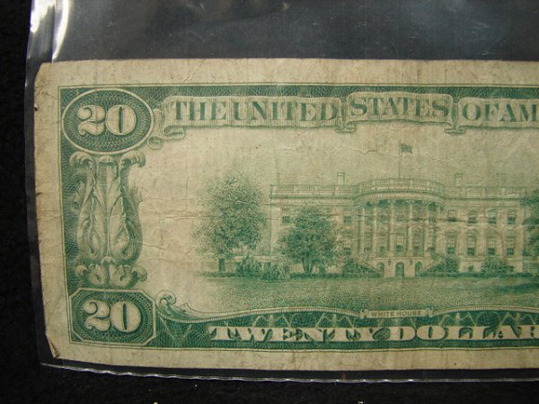 1929 $20 U.S. NATIONAL CURRENCY NOTE. - 5