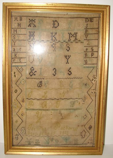 19TH CENTURY ALPHABET SAMPLER