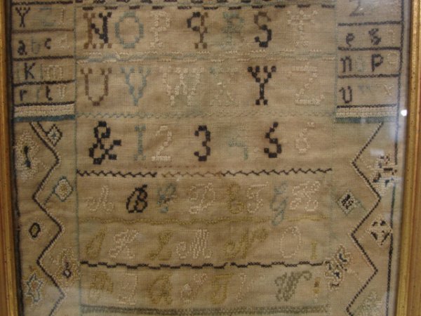 19TH CENTURY ALPHABET SAMPLER - 3