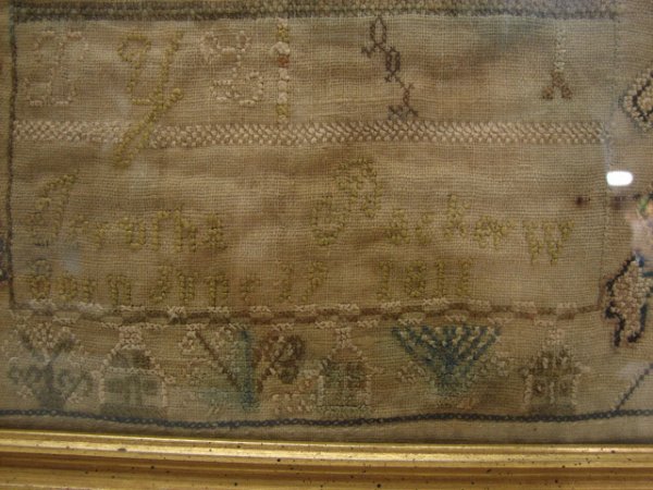 19TH CENTURY ALPHABET SAMPLER - 4